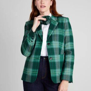 SIZE 6 Kate Spade Greenhouse Plaid Blazer, NWTS